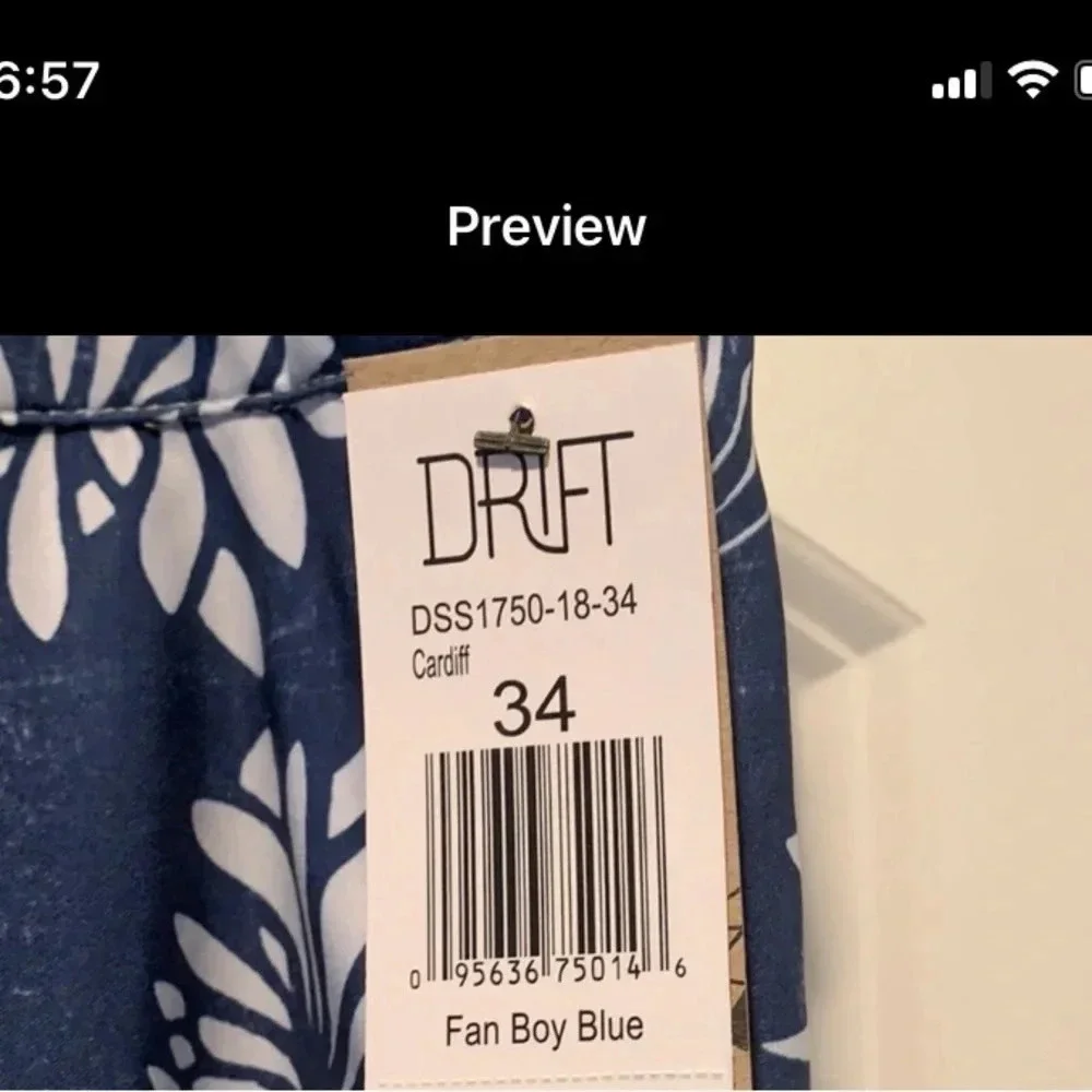 Drift the 7 Seas Cardiff Board Shorts Swim Trunks 34